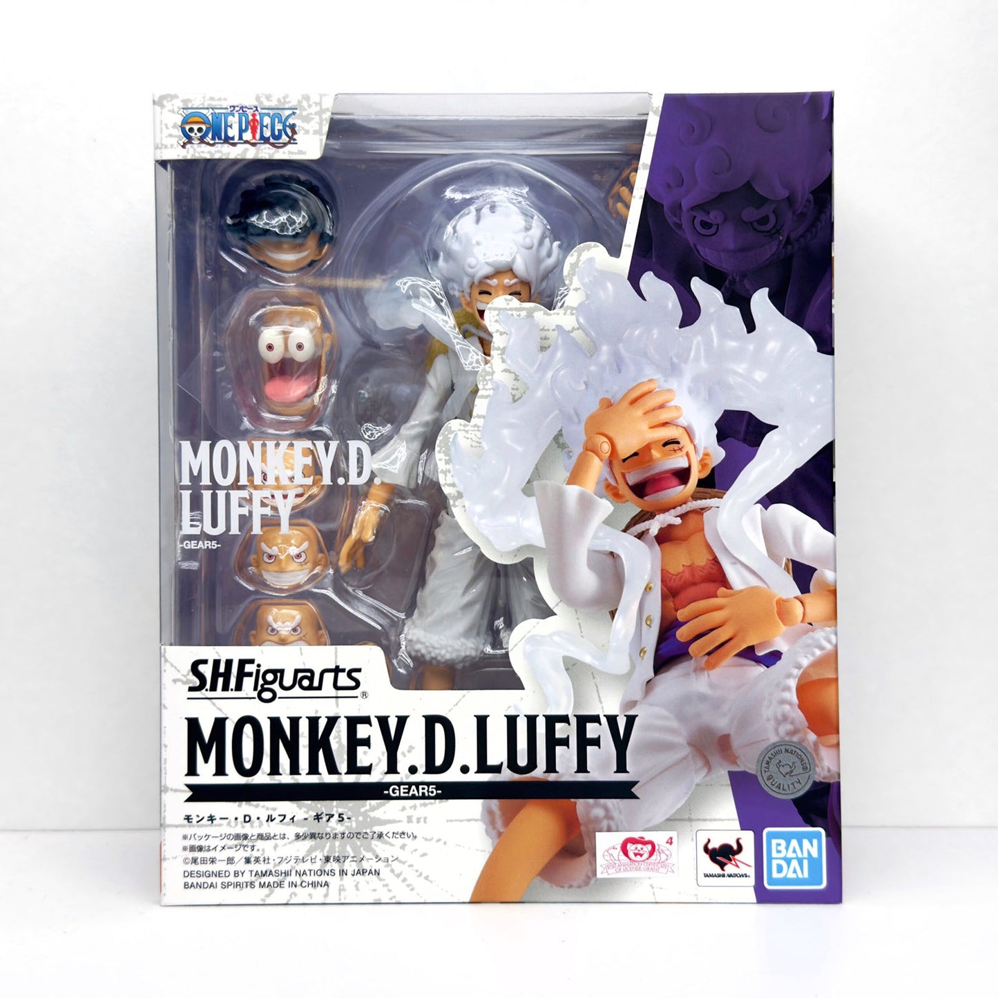 One Piece - Monkey D. Luffy Gear 5 - S.H.Figuarts Actionfigur - 15cm - Bandai Tamashii Nations