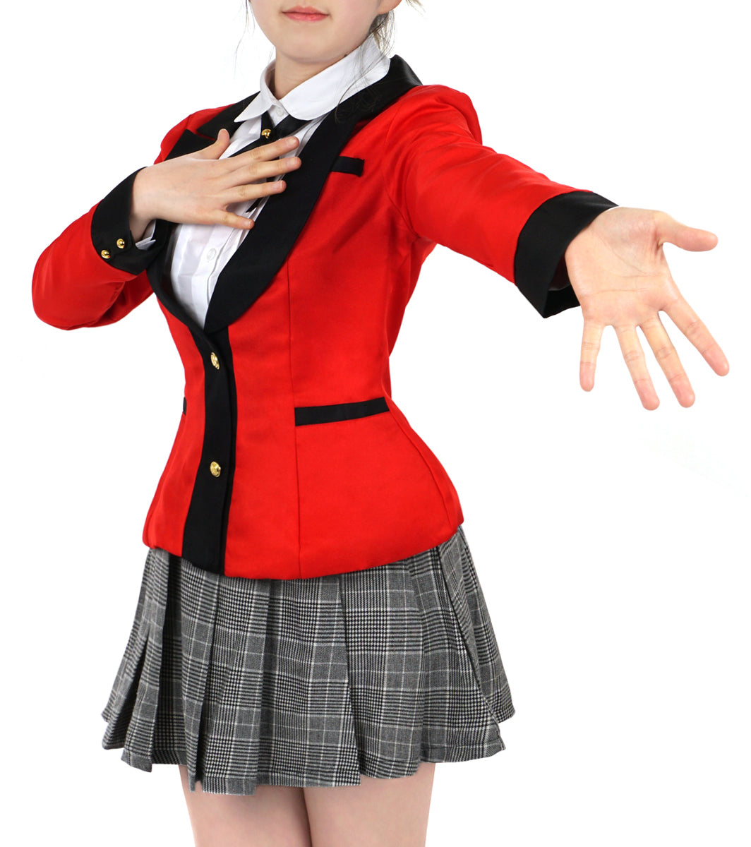 Hyakkaou Schuluniform von Yumeko Jabami, Cosplay Kostüm für Kakegurui Fans, Größen: S - L
