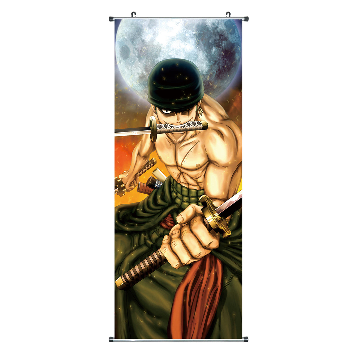 One Piece - Stoff Rollbild - 100x40cm