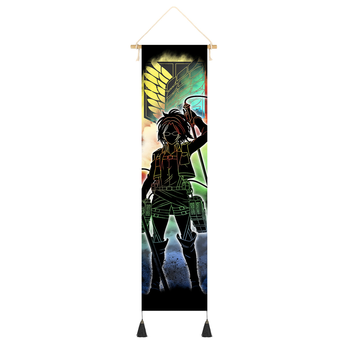 Attack on Titan - Rollbild aus Stoff - 130x33cm