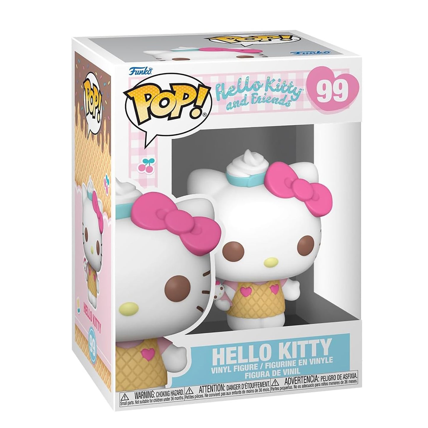 Sanrio: Hello Kitty and Friends - Hello Kitty (mit Eis) - Funko Pop! (N° 99) - 9,5 cm