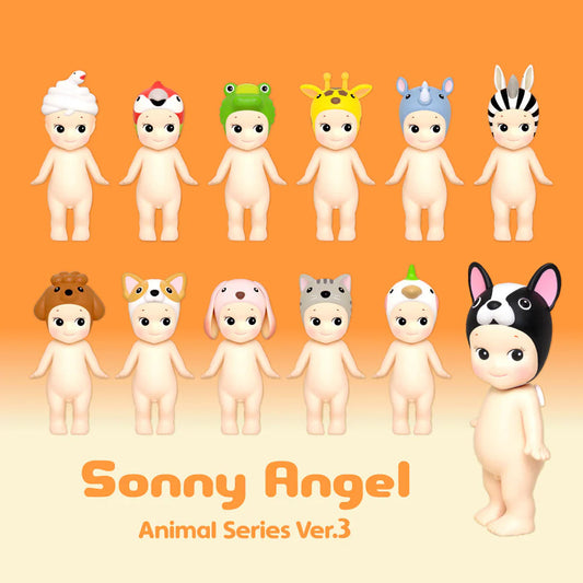 Sonny Angel Sammelfigur mit Tiermütze | Blind Box Animal Series 3 | 8 cm