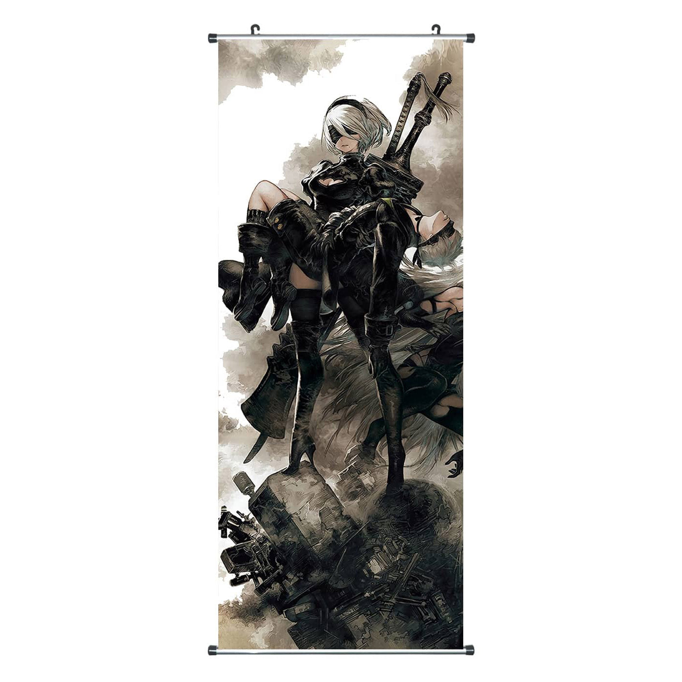 NieR: Automata - Rollbild aus Stoff - 100x40cm
