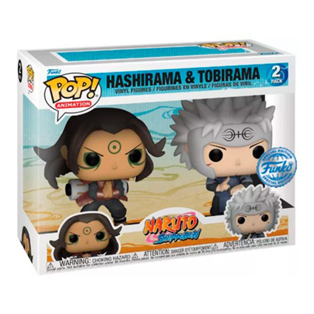 Funko POP! Animation Ninjabrüder Hashirama & Tobirama, Naruto Sammelfigur 9,5 cm, 2er-Pack