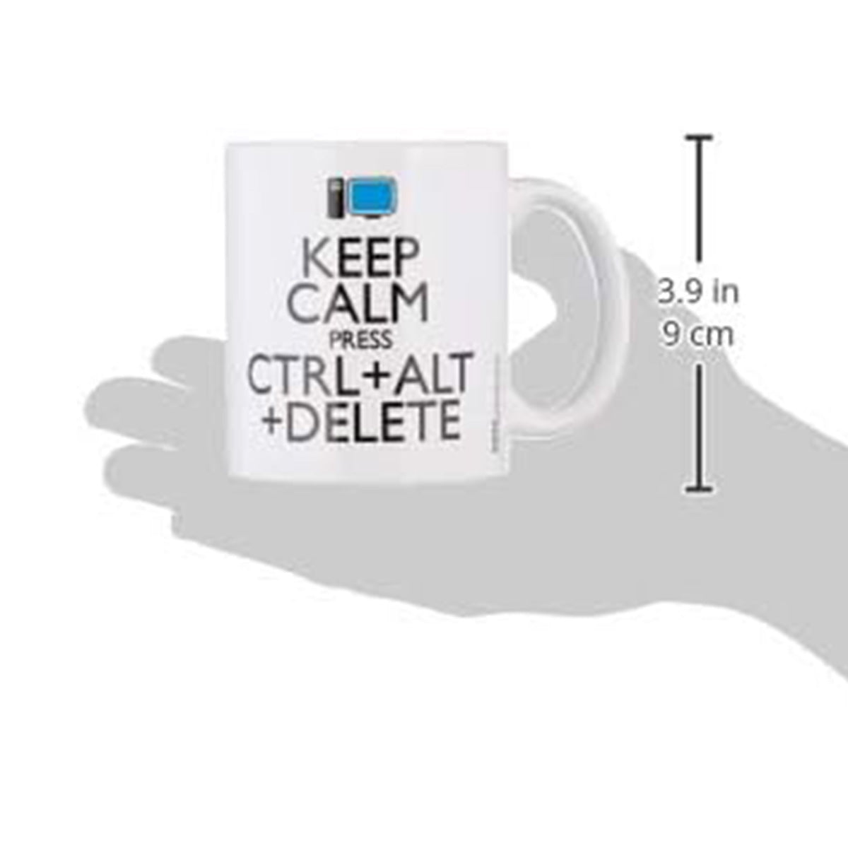 PYRAMID Tasse Keep Calm CTRL+ALT+DELETE, Keramik, 9 cm 315 ml