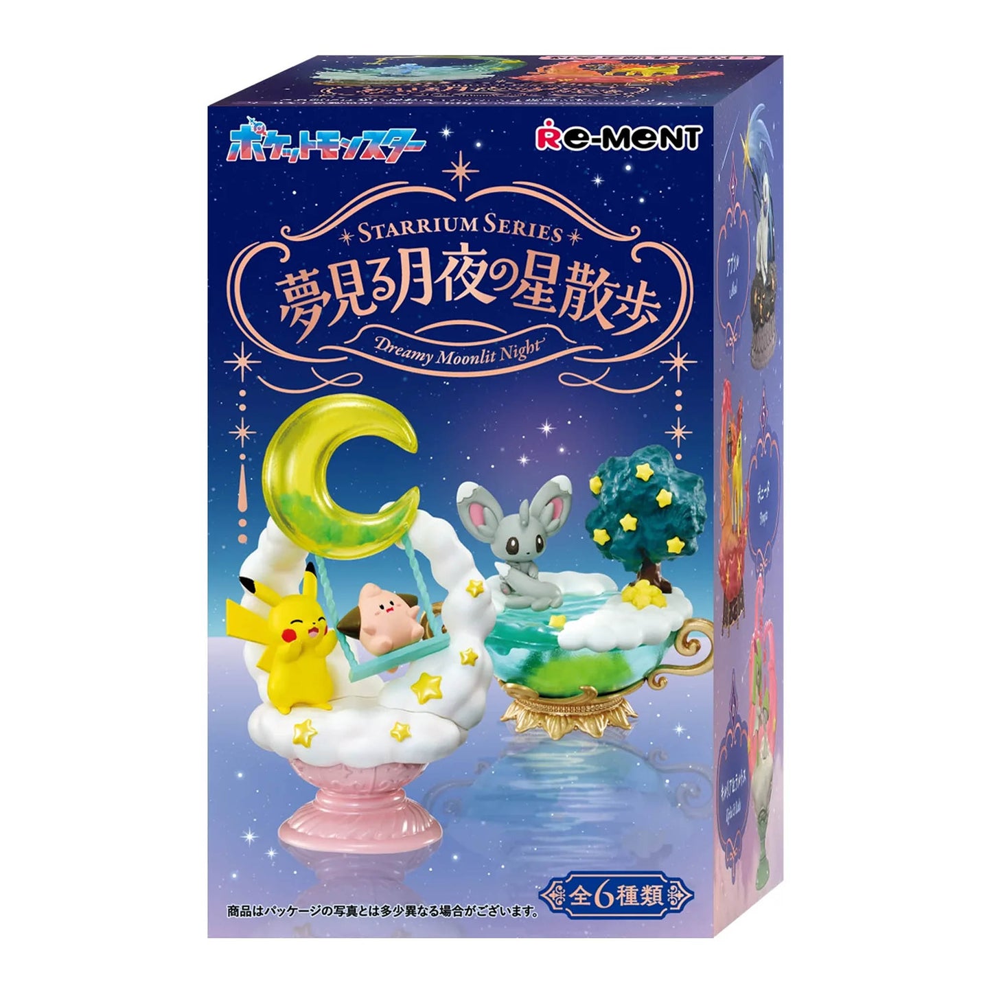 Pokémon - Dreaming Moonlight Stars - Minifiguren 6er-Box - 6cm - Re-Ment