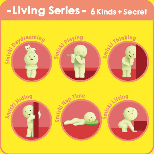 Smiski - Living Series - Blindbox Figur - 7.5cm - Einzelbox