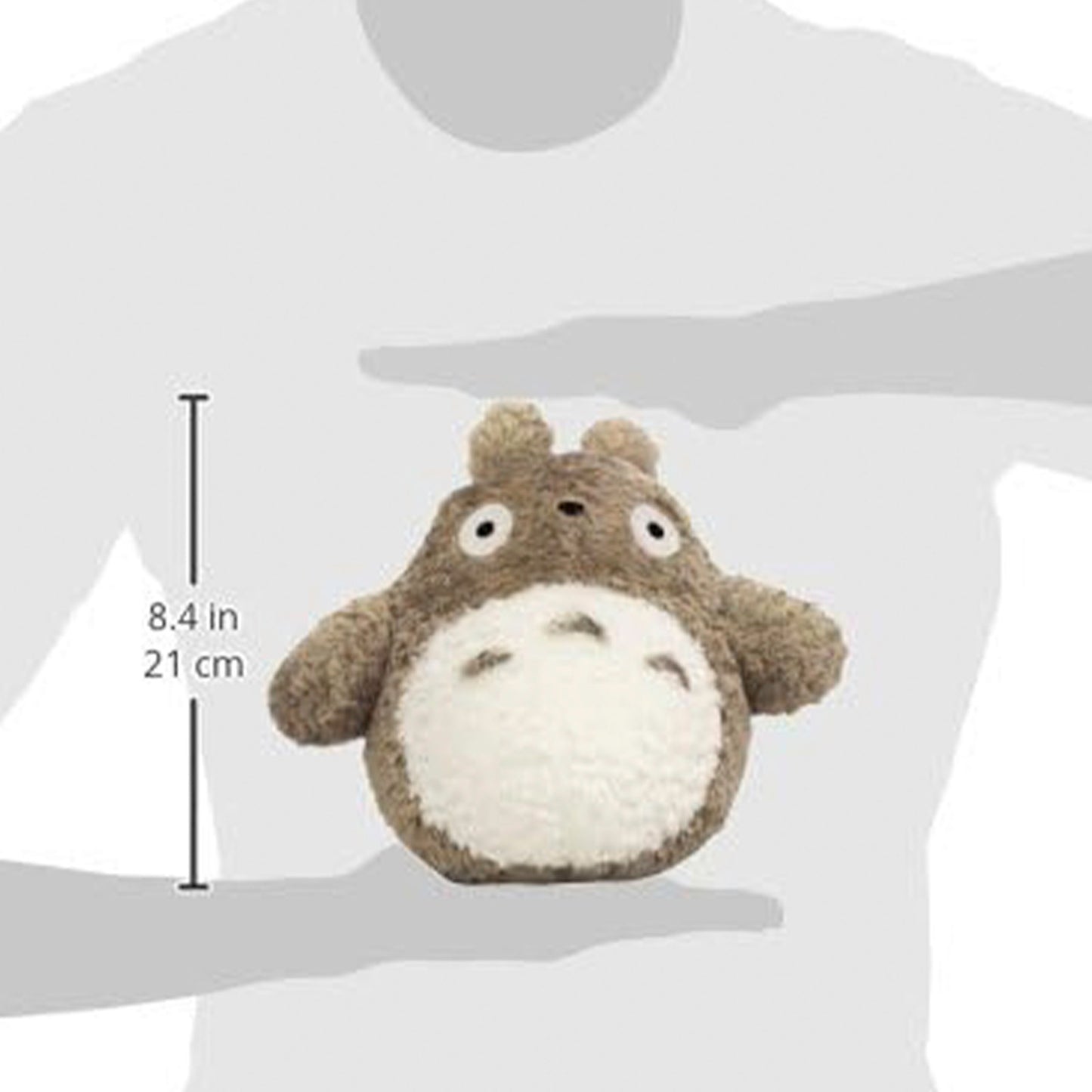 Semic Totoro mit grauem Fell | My Neighbor Totoro Plüschfigur | 21 cm
