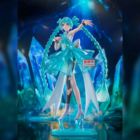 Vocaloid - Hatsune Miku - Emerald Gem - Clearluxe Figur - 28cm - Banpresto