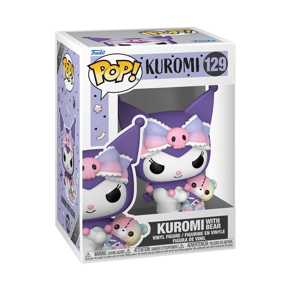 Sanrio - Kuromi with Bear (Lila/Rosa Outfit) - Funko Pop! Animation #129