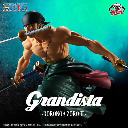 One Piece - Roronoa Zoro Grandista Vol. 2 Figur - 20cm - Banpresto