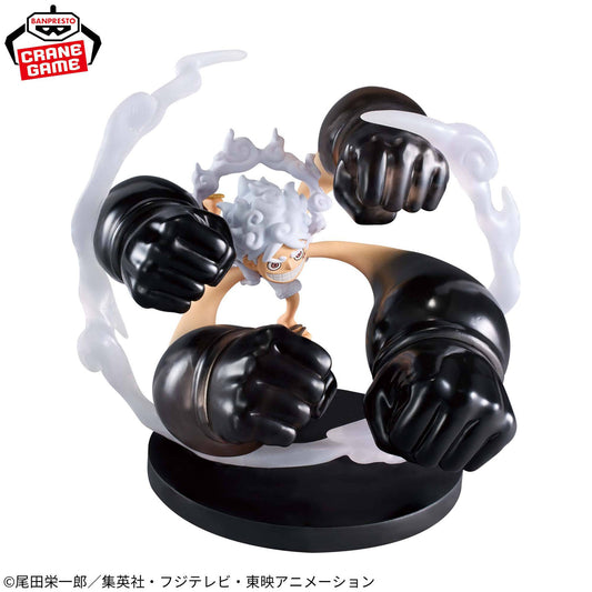 One Piece - Monkey D. Luffy Gear 5 Gum-Gum Dawn Gatling Ver. - Figur - 12cm - Banpresto