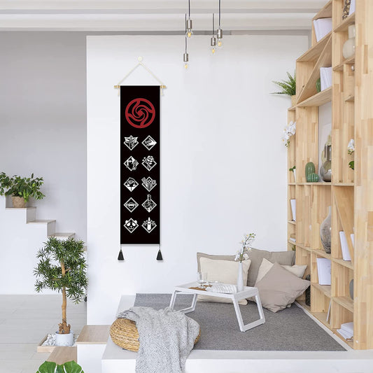 Jujutsu Kaisen - Jujutsu Sorcerers & Curses - Rollbild aus Stoff - 130x33cm