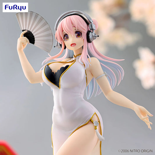 Super Sonico - Trio-Try-iT Statue (White China Dress Ver.) - 21cm - FuRyu