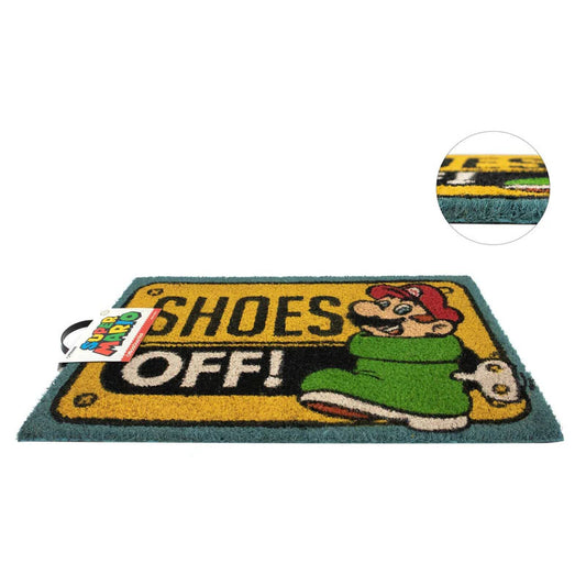 Super Mario - Shoes Off - Fußmatte - Kokosfaser & Gummi - 40x60cm - Pyramid