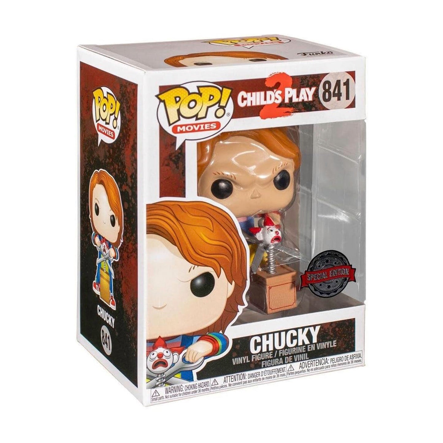 Child's Play 2 - Chucky mit Jack-in-the-Box & Schere - Funko POP! Movies #841 - 10cm