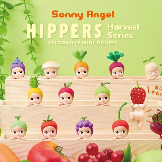 Sonny Angel Figur mit Obst- oder Gemüsemütze | Blind Box Harvest Series | 8 cm