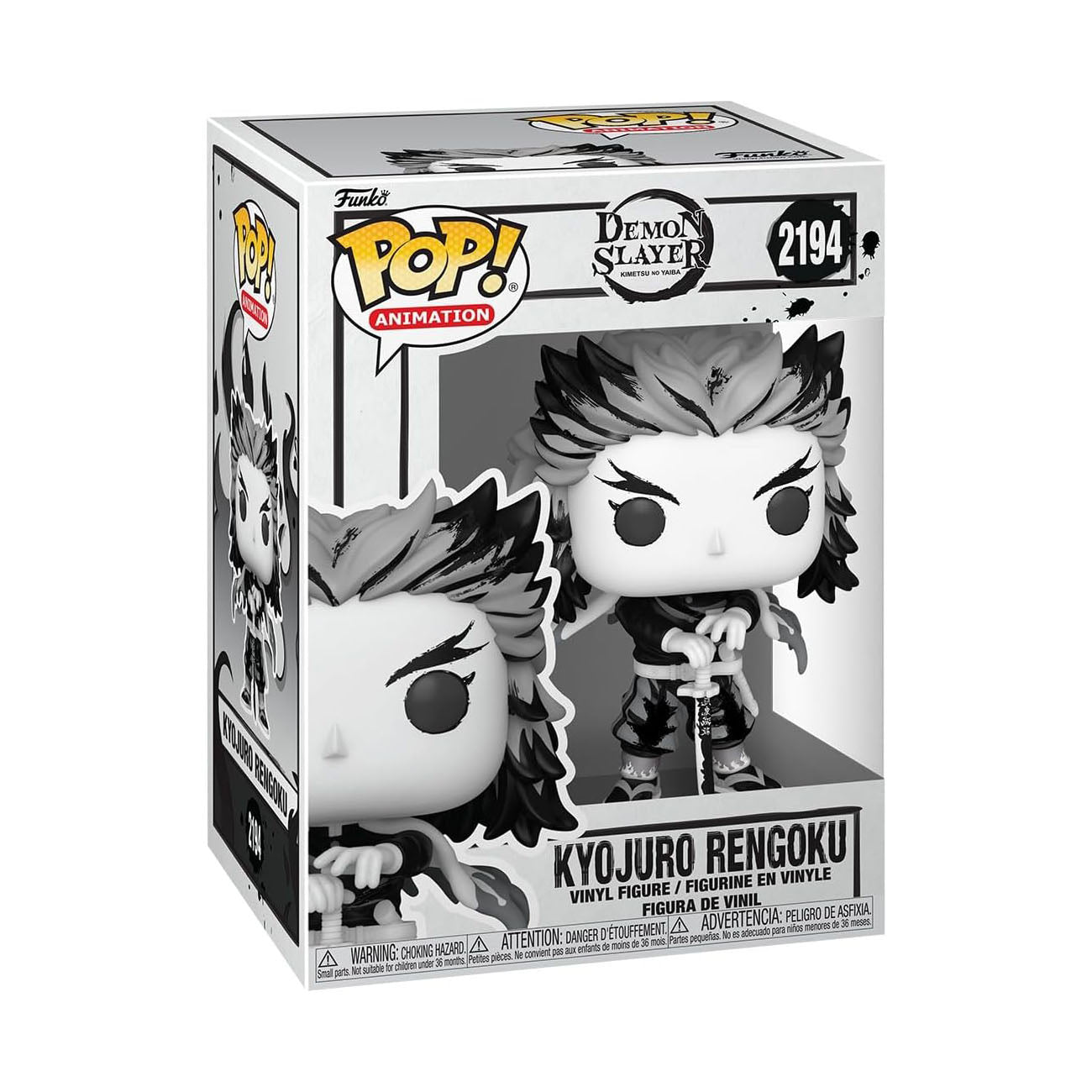 Demon Slayer - Kyojuro Rengoku (Sumi-Ink) - Funko Pop! Animation #2194 - 11 cm - Funko