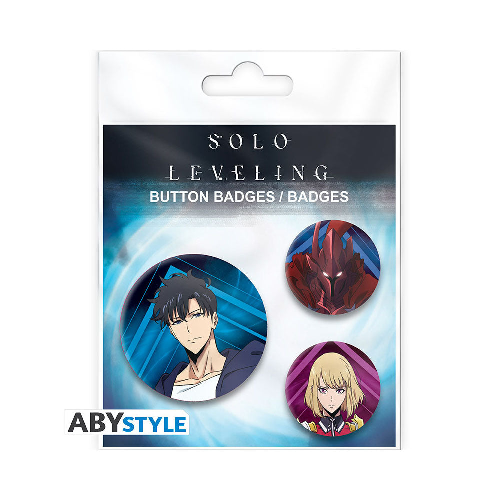 Solo Leveling - Jinwoo, Igris & Cha Hae In - Badge Pack (3-teilig) - 5cm/3,2cm - ABYstyle