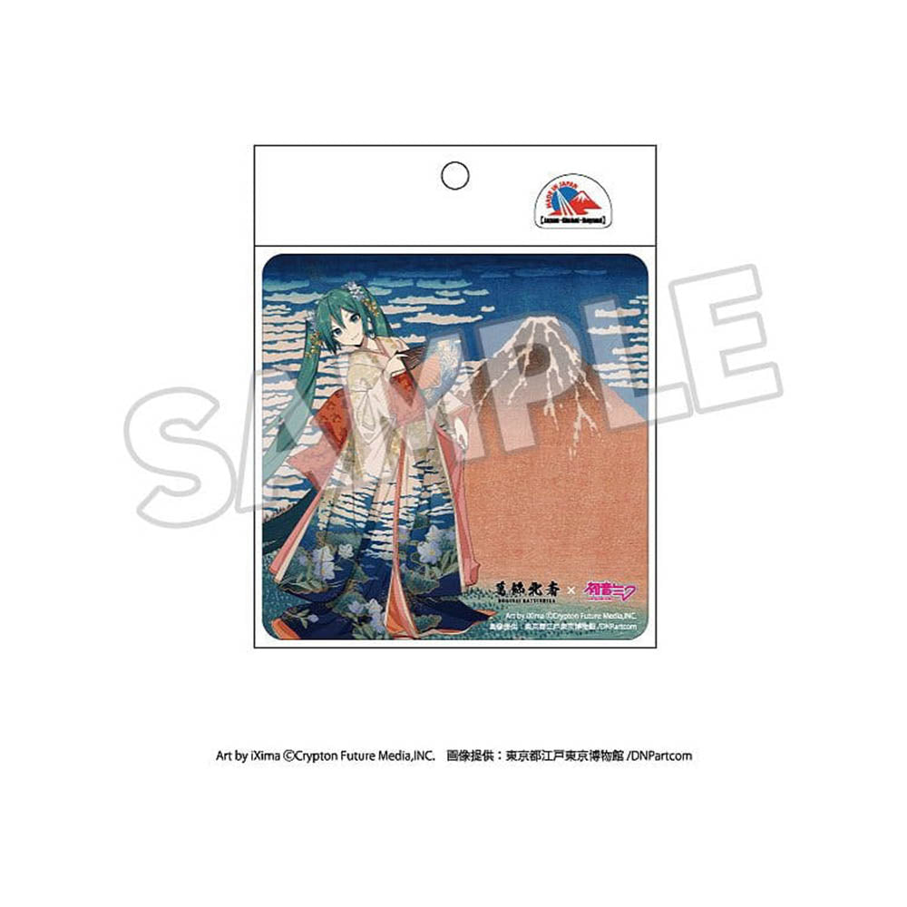 Hatsune Miku x Hokusai - Roter Fuji - Automagnet - 11,5 x 11,5 cm - Presence