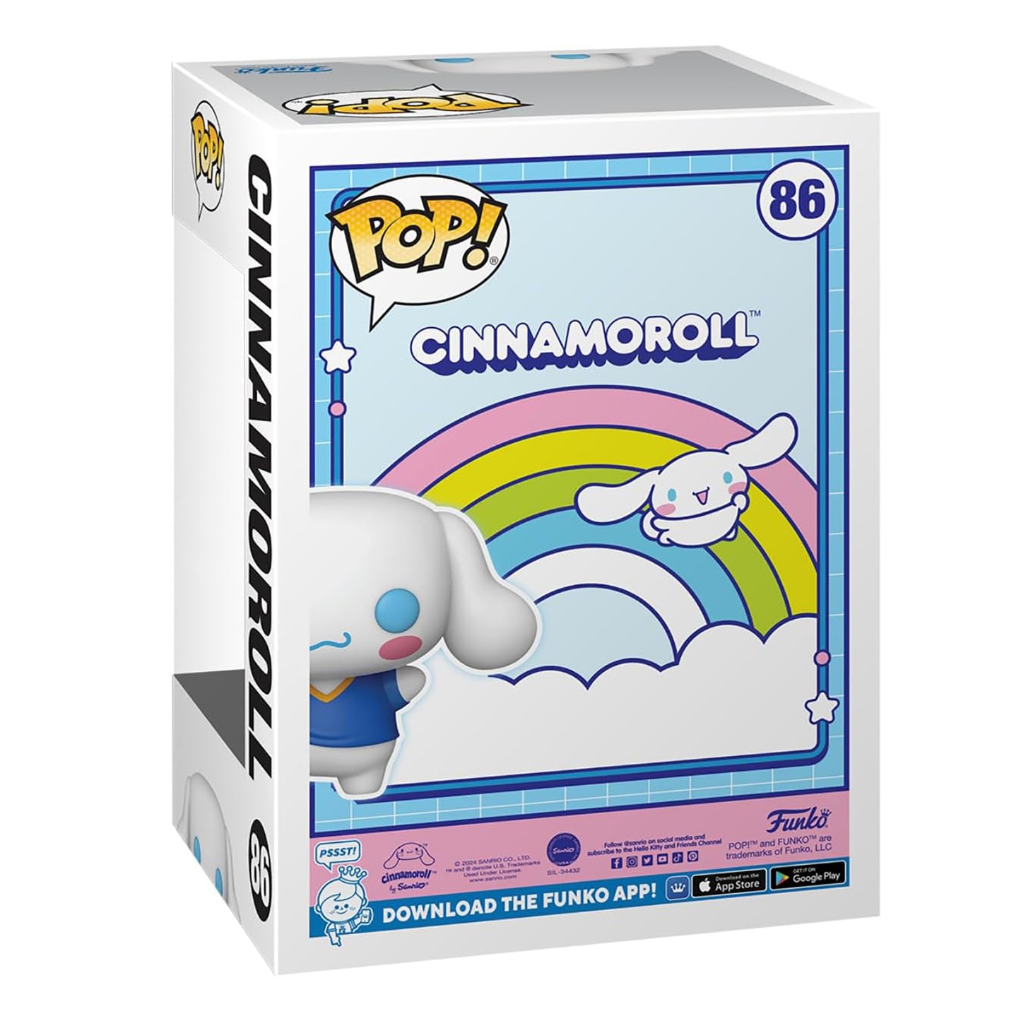 Funko 82146 POP! Cinnamoroll 86 - Sanrio: Cinnamoroll mit Fußball (beflockt) Exklusive