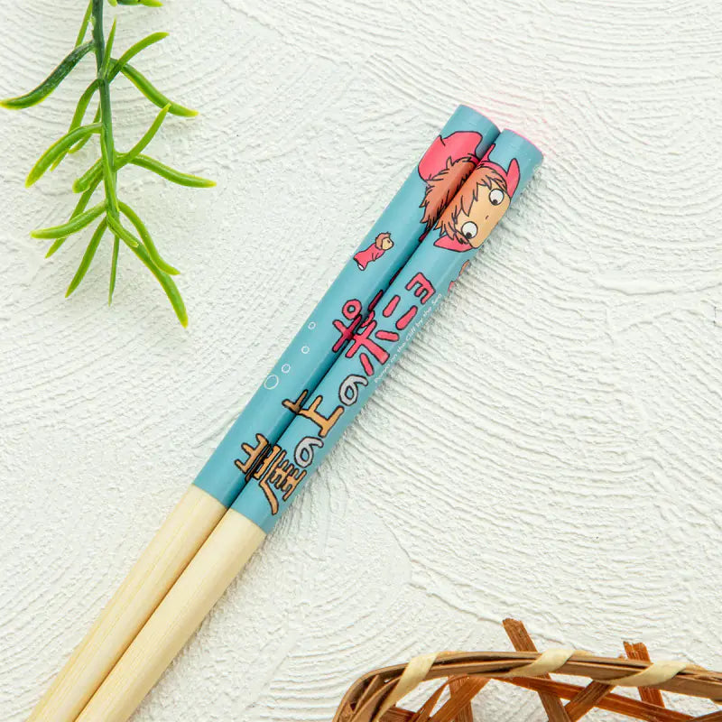 Ponyo - Ponyo im Meer - Essstäbchen Bambus - 21 cm - Skater