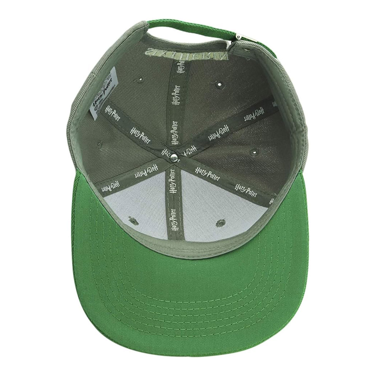 Slytherin Snapback Cap, Harry Potter, Grau & Grün