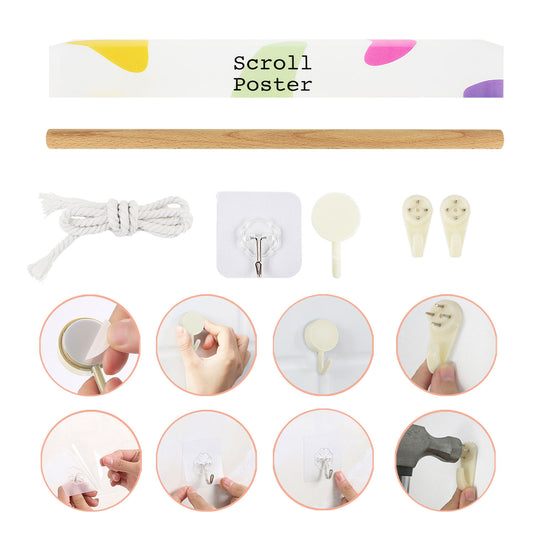 Naruto Shippuden - Akatsuki Rollbild - Kakemono Stoffwallscroll - 142x33cm