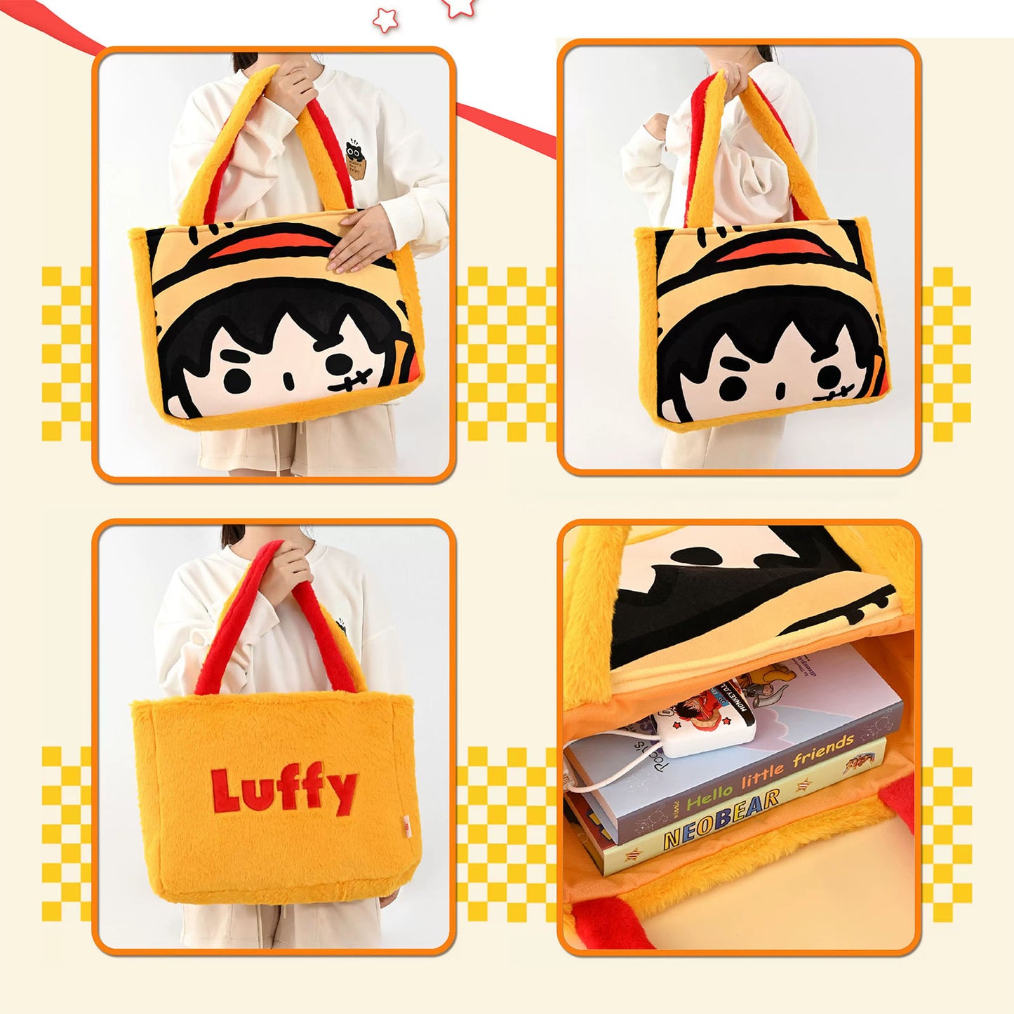 One Piece - Zoro "Egghead" Plüsch Totebag Tasche - 42x30cm - Toei Animation