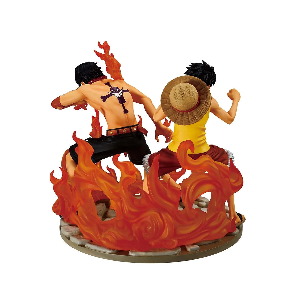 One Piece - Portgas D. Ace & Monkey D. Luffy Figur - Dramatic Memories - 15cm - Banpresto