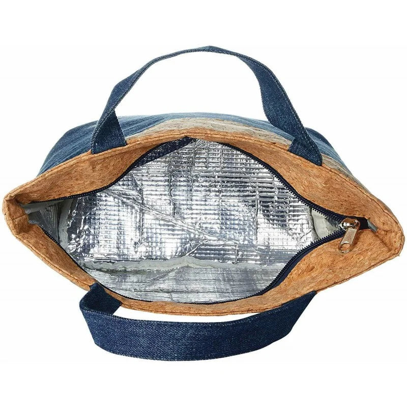Mein Nachbar Totoro - Totoro - Lunchtasche Kork & Denim - 33 x 25,5 x 12 cm - Skater