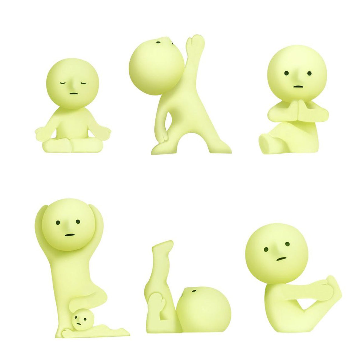Smiski leuchtende Figure| Glow in the dark | Yoga Series | Blind Box- (12)-(1)