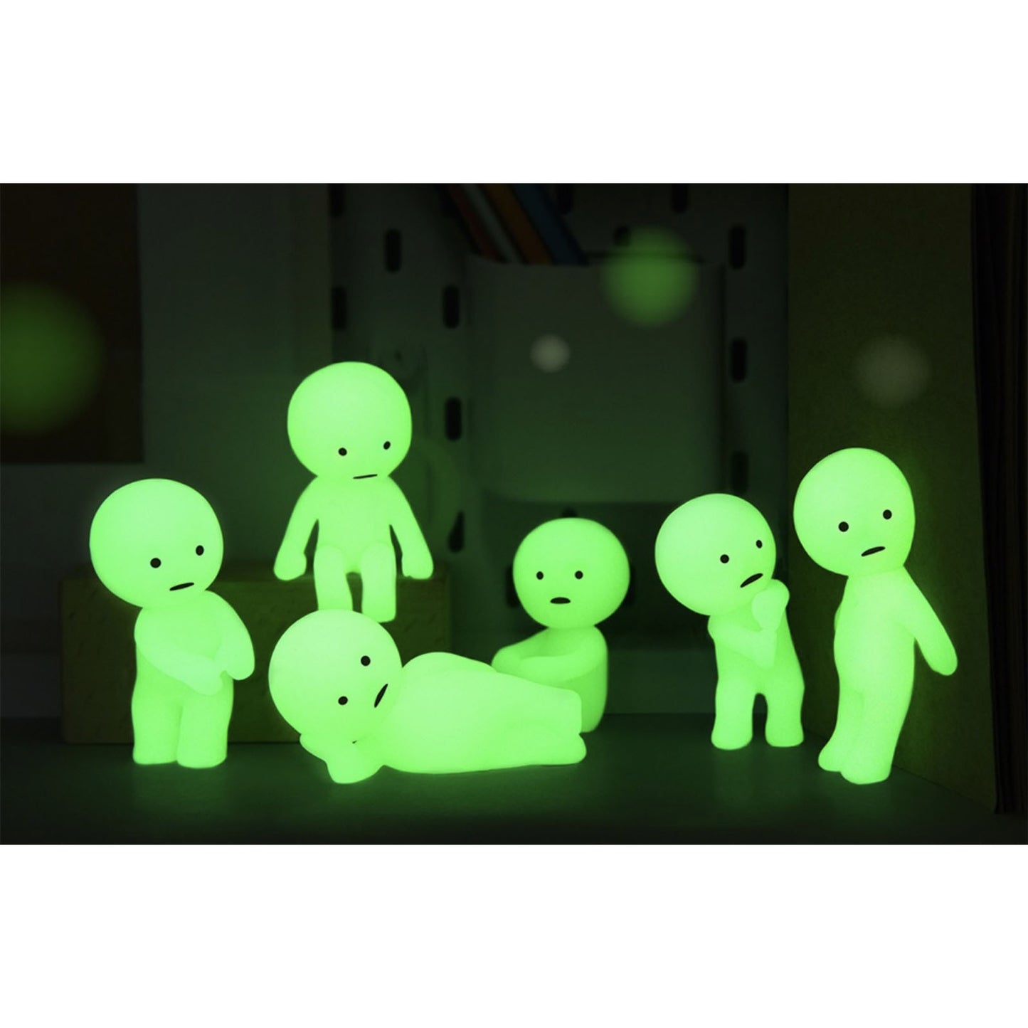 Smiski leuchtende Figure, Glow in the dark, Series 1 , Blind Box- (12)-(1)