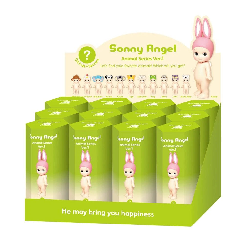 Sonny Angel Sammelfigur mit Tierkopfbedeckung | Blind Box Animal Series | 8 cm