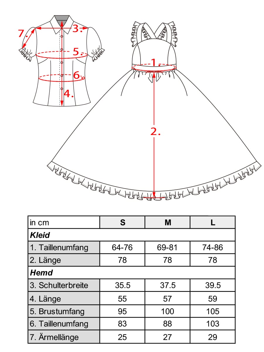 Cosplay Kleid von Tohru, Kostüm für Miss Kobayashi's Dragon Maid Fans, Größen: S - L