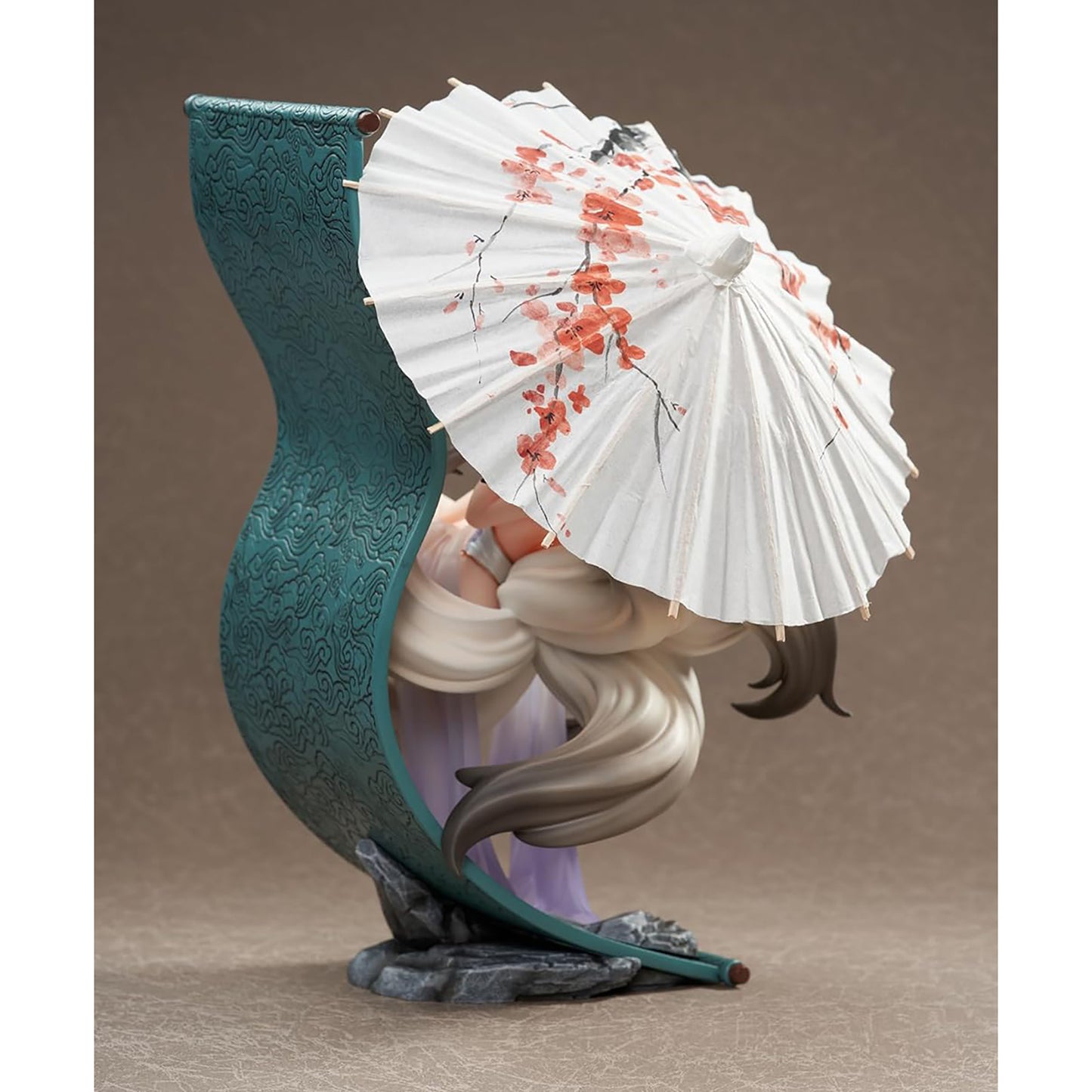 AniMester Fuchsgeist Mo Li mit Sonnenschirm, Original Character Sammelfigur, 25 cm