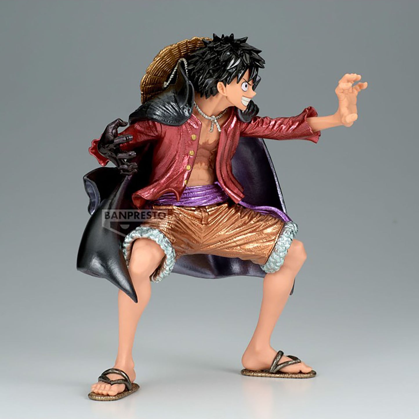 BANDAI Monkey D. Ruffy mit Wano-Kleidung, One Piece Sammelfigur, 19 cm