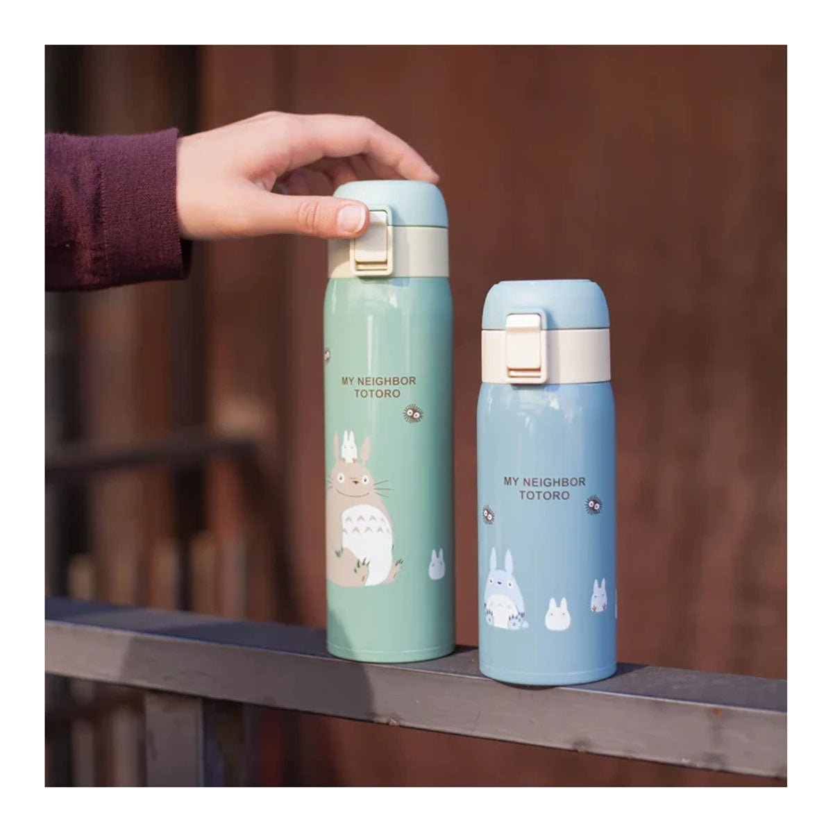 My Neighbor Totoro - Thermosflasche - 480ml - Matt-Hellgrün - Skater
