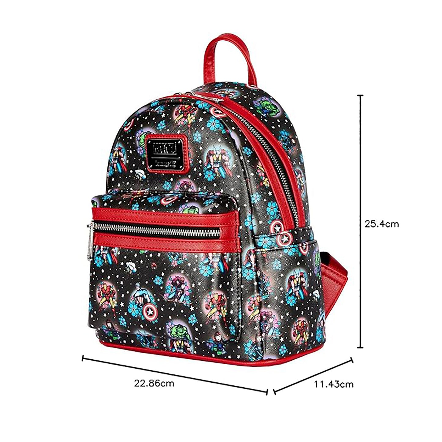 Marvel Avengers - Captain America, Iron Man & Hulk - Mini Rucksack (Tattoo Design) - Loungefly