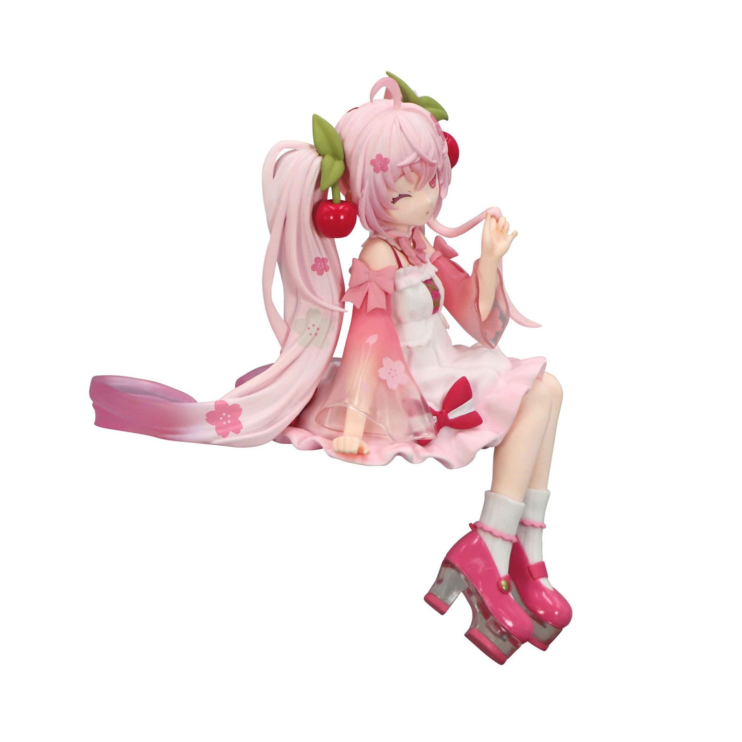 Vocaloid - Sakura Miku 2025 Figur Noodle Stopper - Winking Version - 14cm - FuRyu