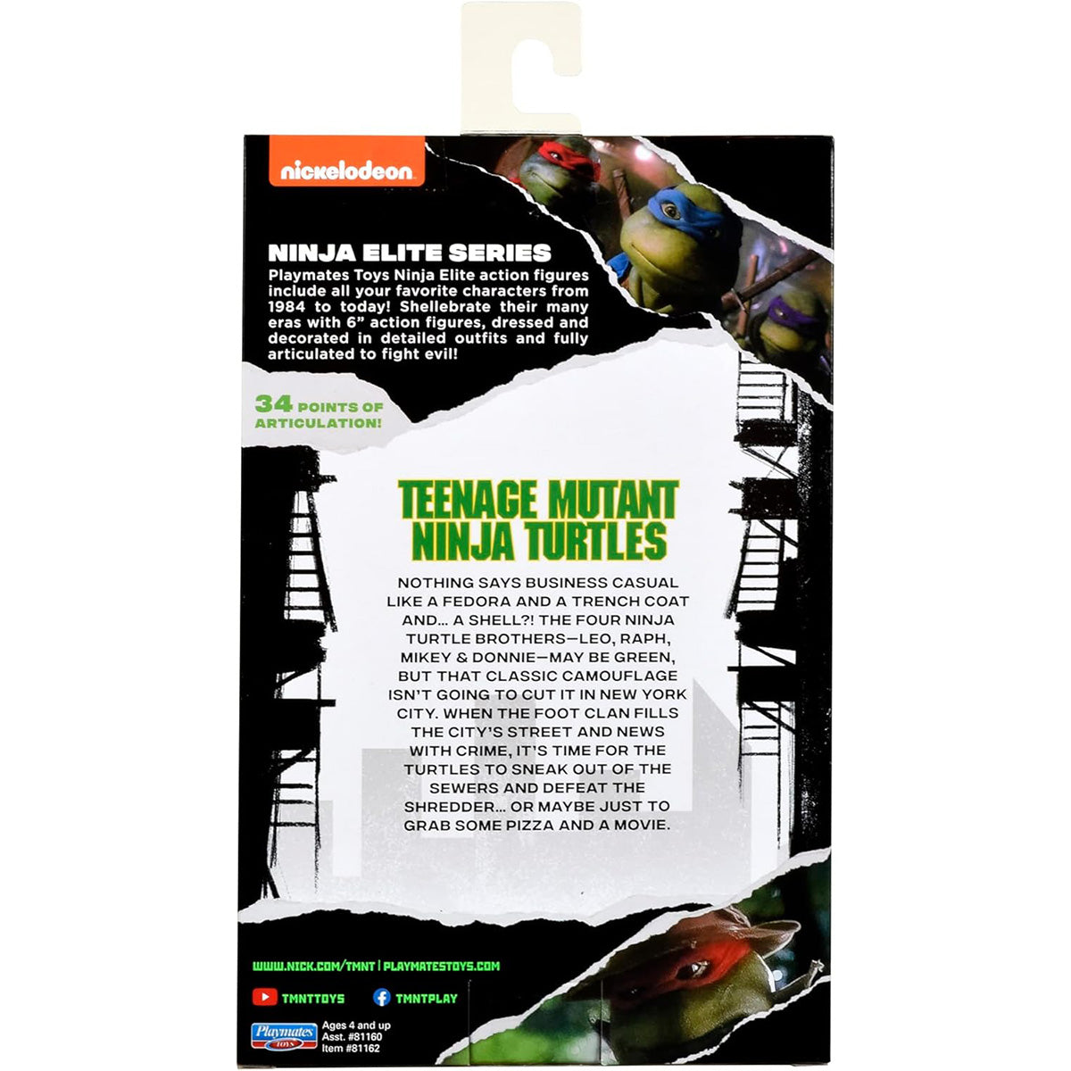 TMNT - Leonardo in Disguise - Ninja Elite Actionfigur - 15cm - Playmates / BOTI