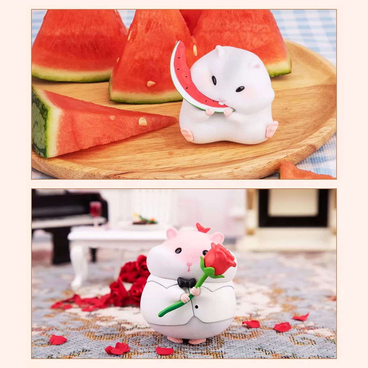 Clarke the Hamster - Foodie-Serie - Beflockte Sammelfigur - Blindbox - Einzelbox - ca. 7cm