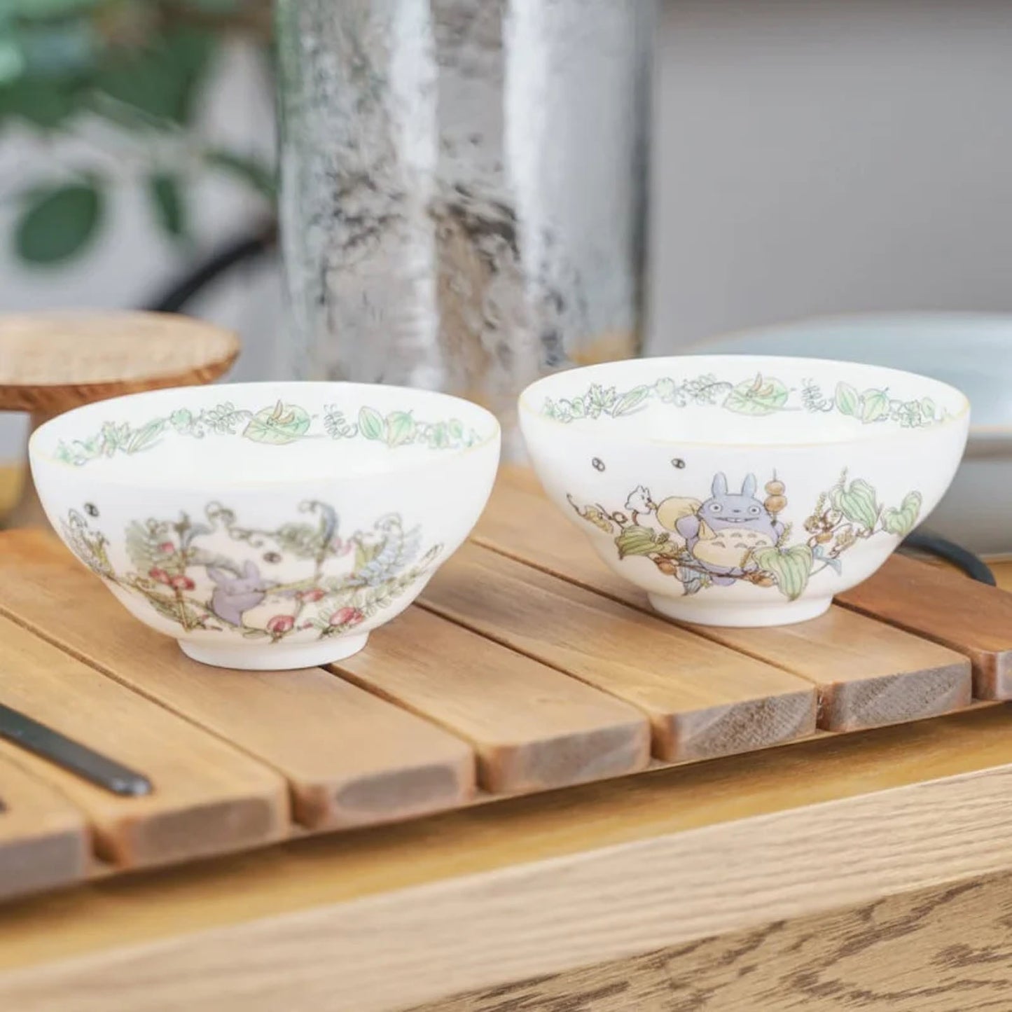 Reisschale Totoro mit Kirschen, Mein Nachbar Totoro, Porzellan - Benelic