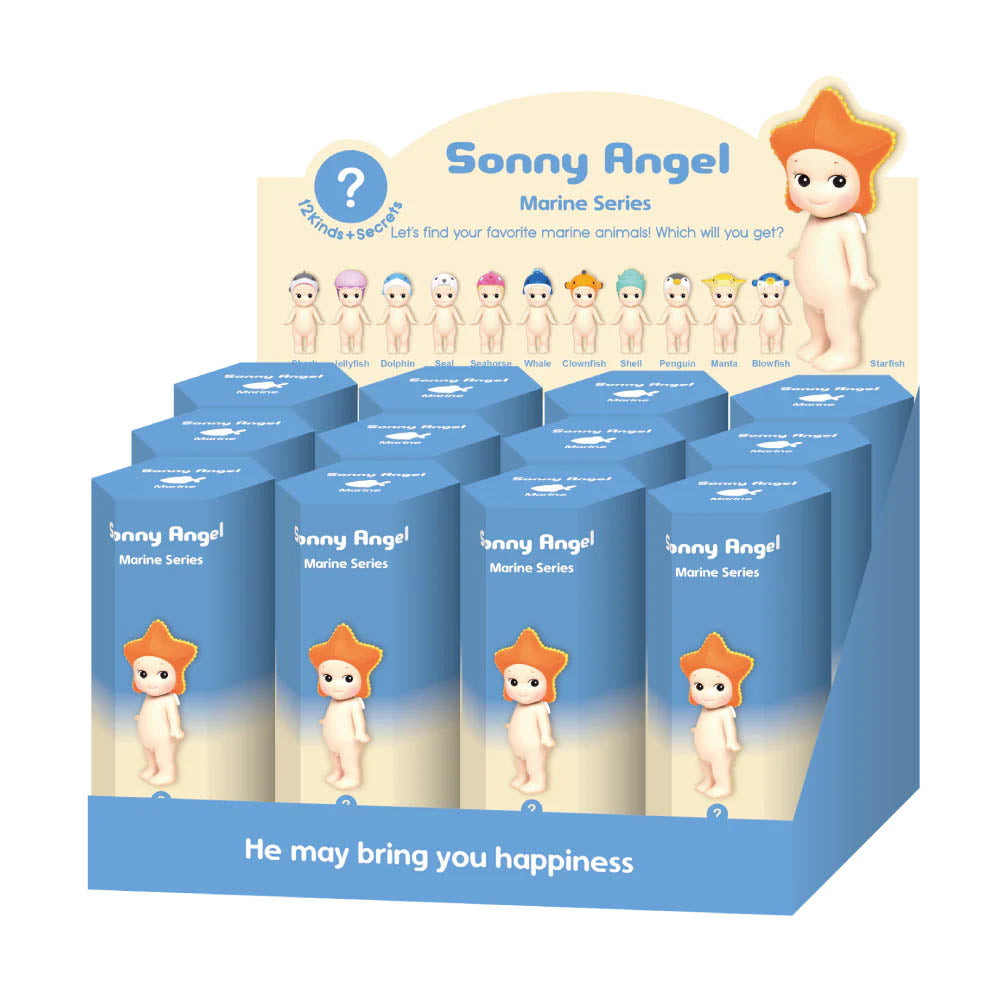 Sonny Angel mit Meeresmütze | Sonny Angel Figur | Blind Box Marine Series | 8 cm
