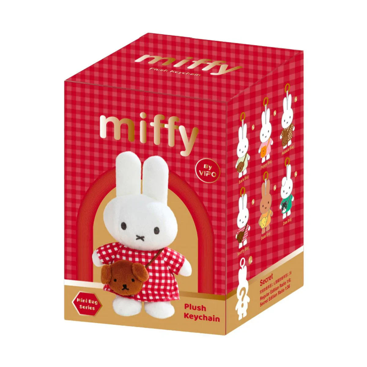 Miffy - Mini Bag Series - Ausflug-Kollektion - Plüsch-Schlüsselanhänger Blind Box - Einzelbox - 13 cm - VIPO