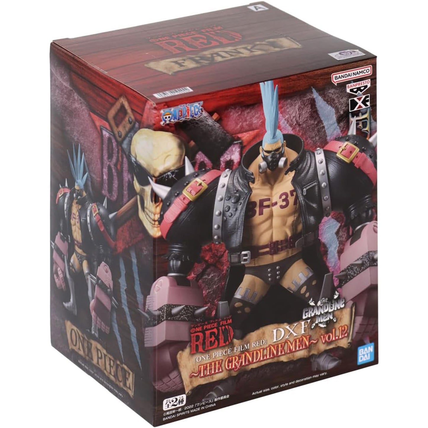 One Piece - Franky RED - DXF Vol.12 Figur - 17cm - Bandai Banpresto