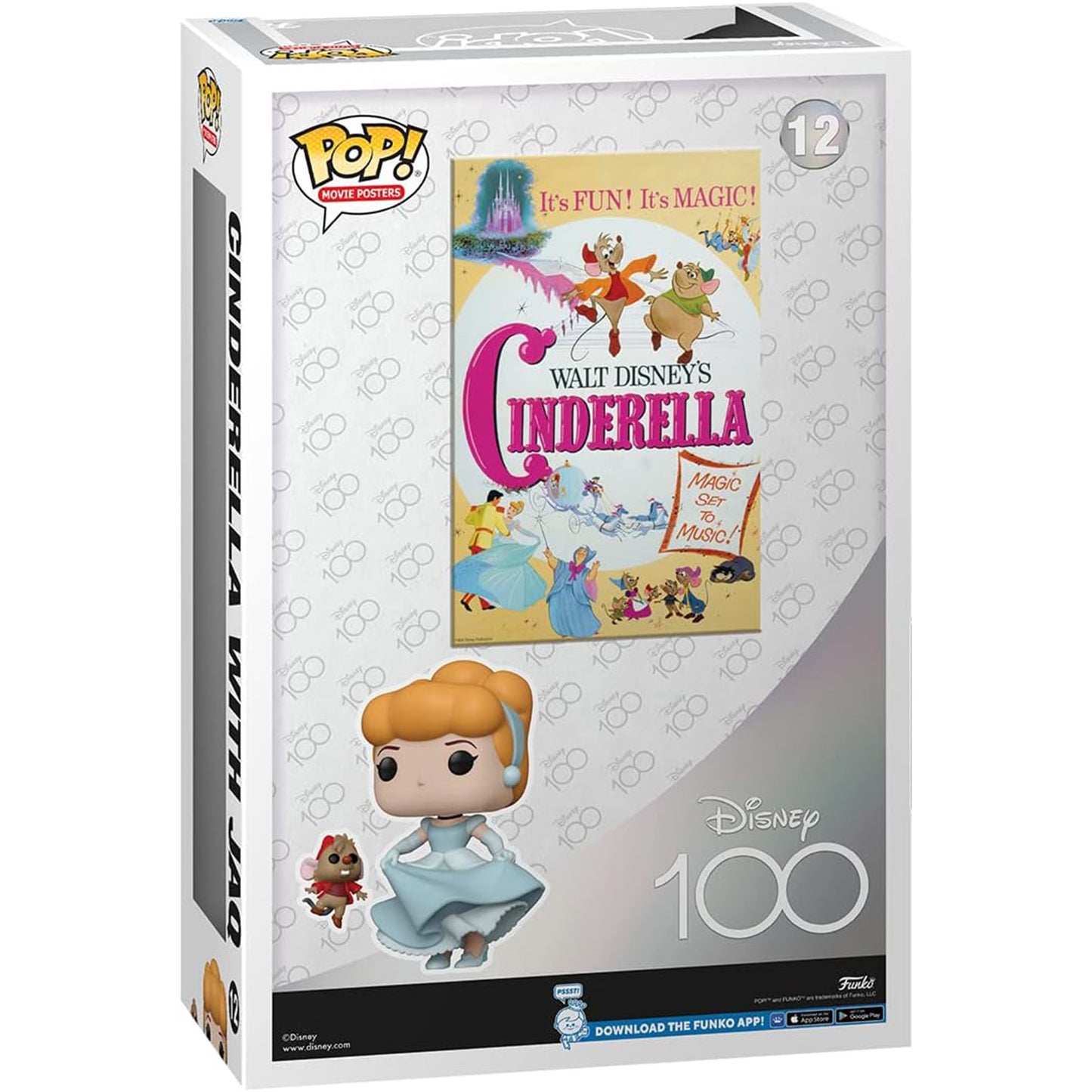 Disney - Cinderella Movie Poster - Funko Pop! #12 - 43cm