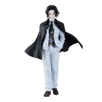 BANDAI Muzan Kibutsuji mit schwarzem Umhang, Demon Slayer  Kimetsu no Yaiba Sammelfigur, 26 cm