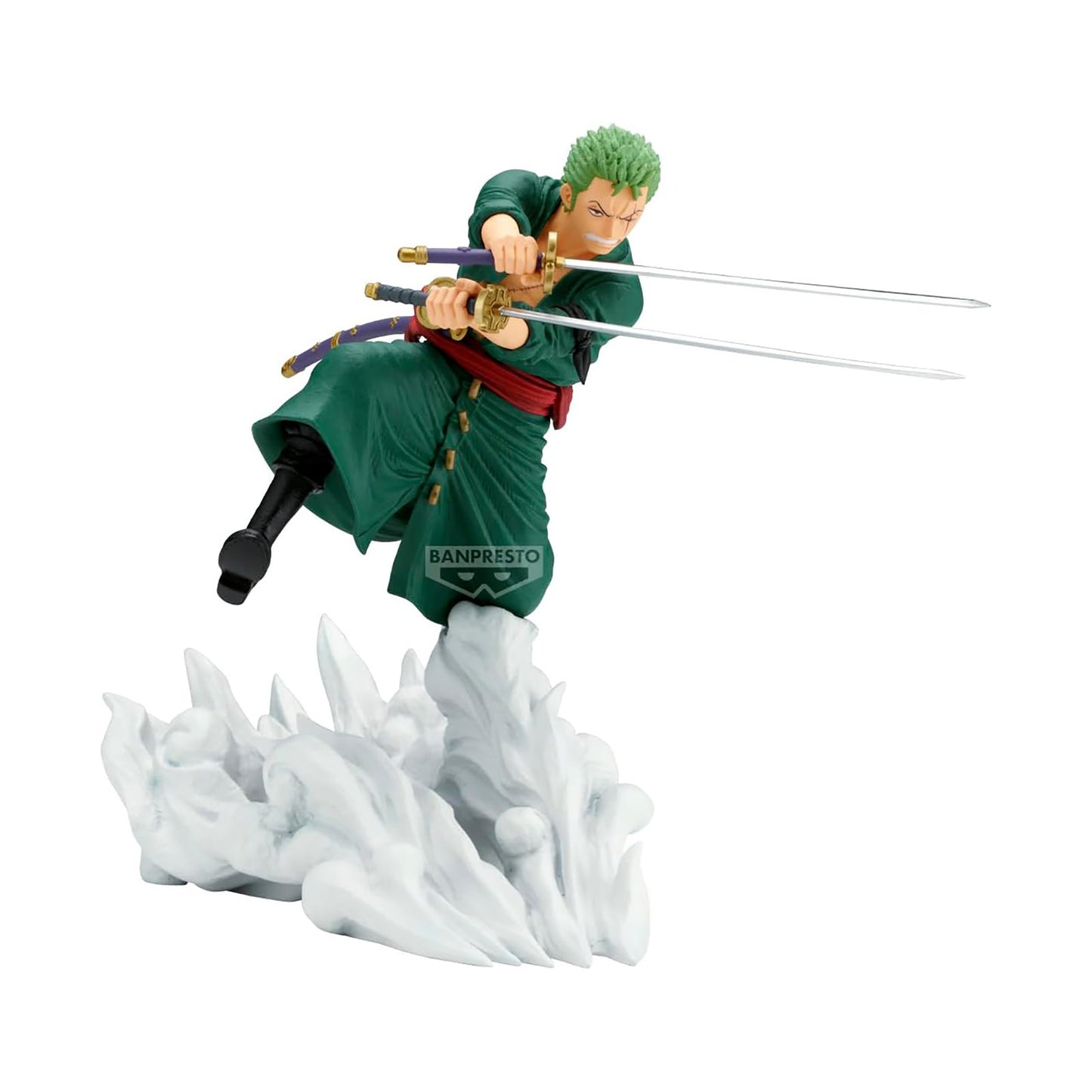 BANDAI Lorenor Zorro mit drei Katanas, One Piece Sammelfigur, BP29205P, 15 cm