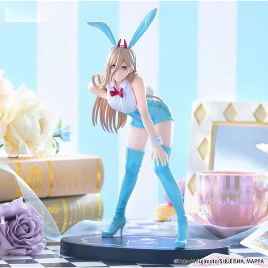 FuRyu Chainsaw Man BiCute Bunnies PVC Statue Power Light Blue Color Ver. 30 cm